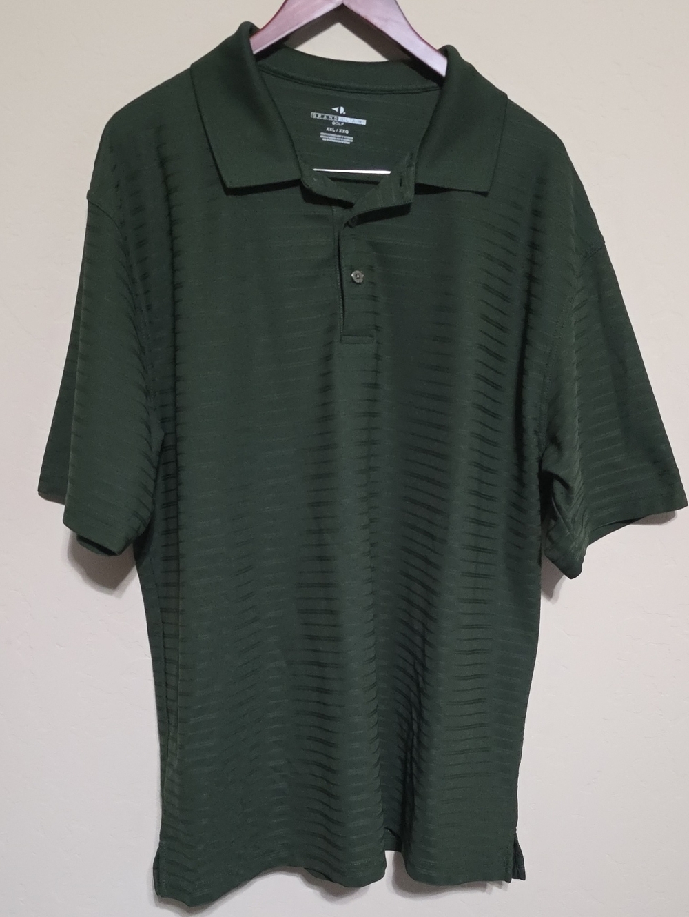 Grand Slam Dark Green Textured Polo Shirt